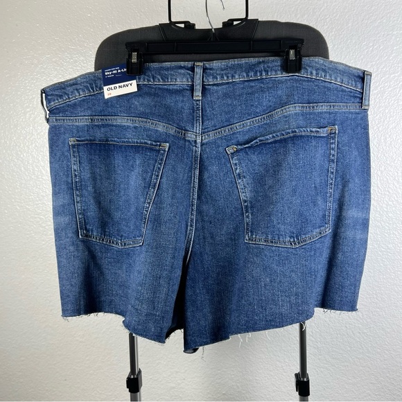 Old Navy Stylish Blue Denim Sky-Hi A-Line Women's Shorts 3” inseam Size 26 - Picture 5 of 10